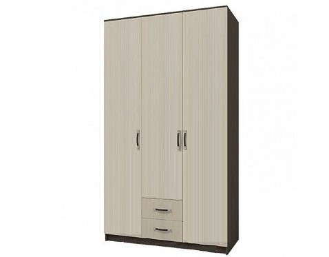 Шкаф Рига 3-х Створчатый/Разные Цвета (Ш-1200 х В-2120 х Г-520 мм)