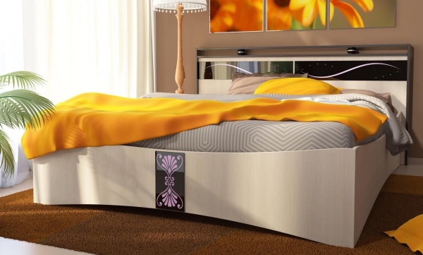 Кровать Вега Венге/Дуб Молочный /сп.место 1600 × 2000 мм