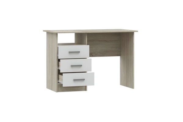 Стол письменный Мартина белый / дуб сонома