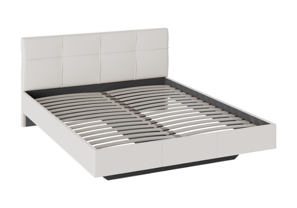 Кровать с мягкой обивкой Элис светлая