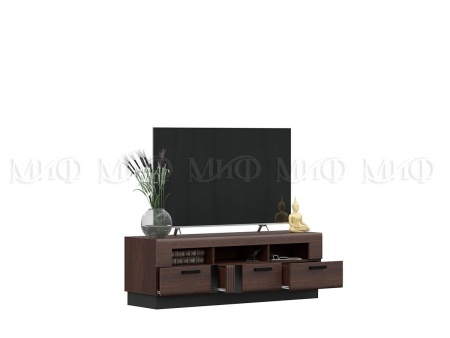 Гостиная Манифик МДФ (Ш-3000 x В-2126 x Г-650 мм) Дерево/Орех