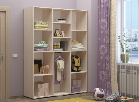 Шкаф Юнга-11 МДФ (Ш-1500  x В-2020  x Г-420 мм)/Разные Цвета