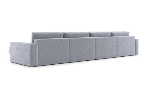 Диван п-образный тик-так Монарх М2О2 серый