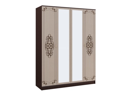 Шкаф 4-х Створчатый Жаклин  Венге/Белфорт (Ш-1600 х В-2216 х Г-540 мм)